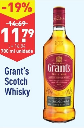 ALDI Grant's Scotch Whisky 700ml promoção