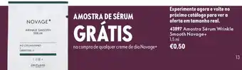 Amostra de sérum novage+