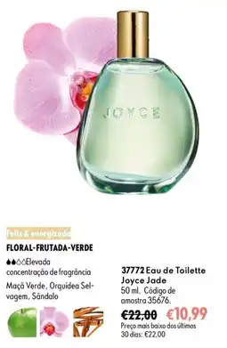 Oriflame joyce jade eau de toilette promoção