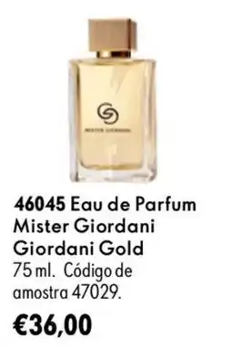 Oriflame mister giordani giordani gold promoção