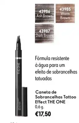 Oriflame Caneta de Sobrancelhas Tattoo Effect THE ONE promoção