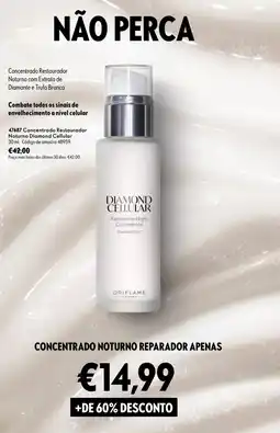 Oriflame concentrado noturno reparador diamond cellular promoção