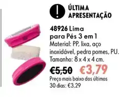 Oriflame Lima para Pés 3 em 1 promoção