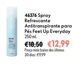 Oriflame Spray Refrescante Antitranspirante para Pés Feet Up Everyday promoção
