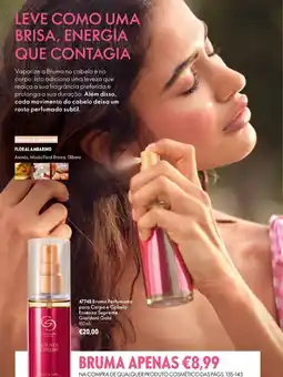 Oriflame Bruma perfumada para corpo e cabelo essenza supreme giordani gold promoção