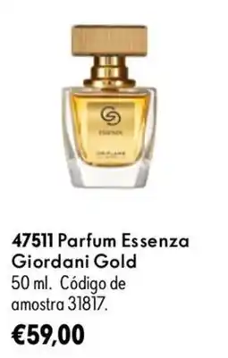 Oriflame Parfum essenza giordani gold promoção