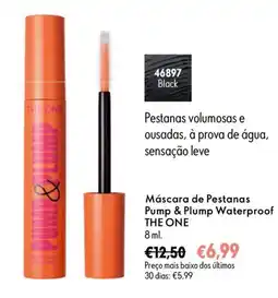 Oriflame Máscara de Pestanas Pump & Plump Waterproof THE ONE promoção