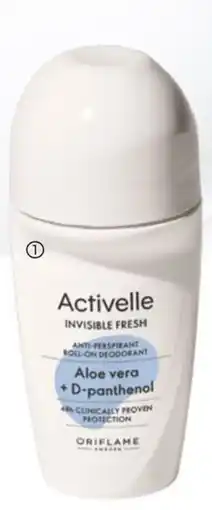 Oriflame Deo roll-on antitranspirante Invisible Fresh Activelle promoção