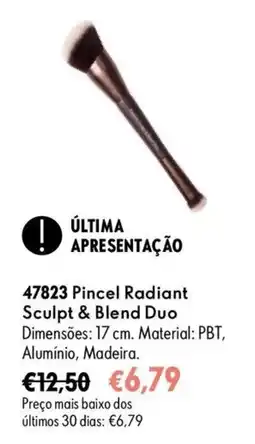 Oriflame Pincel radiant sculpt & blend duo promoção