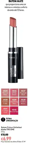 Oriflame Batom Colour Unlimited Matte THE ONE promoção
