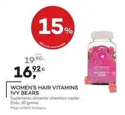 Well's women's hair vitamins ivy bears promoção