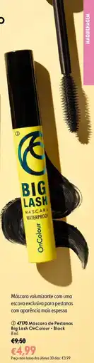 Oriflame Máscara de Pestanas Big Lash OnColour - Black promoção