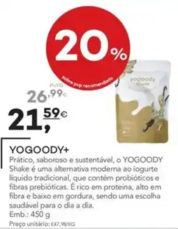 Well's yogoody+ shake promoção