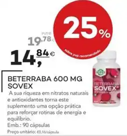 Well's beterraba 600 mg sovex promoção