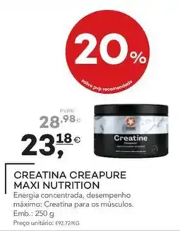 Well's Creatina creapure maxi nutrition promoção