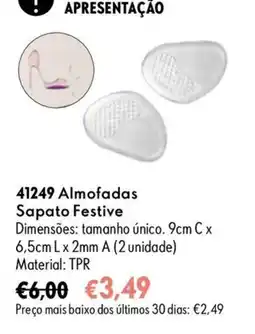 Oriflame Almofadas Sapato Festive promoção