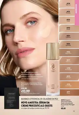 Oriflame Base antienvelhecimento serum boost fps12 + uva giordani gold promoção