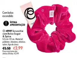 Oriflame Scrunchie com Bolso Sugar & Spice promoção