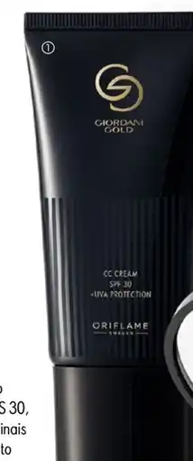 Oriflame Creme cc fps 30 + protecao UVA giordani gold promoção