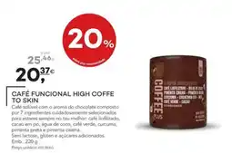 Well's Café funcional high coffe to skin promoção