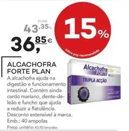 Well's Alcachofra forte plan promoção