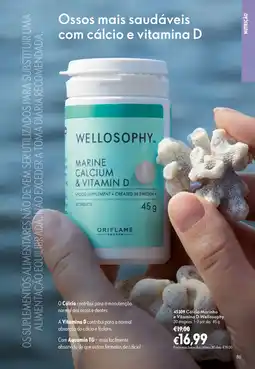 Oriflame Cálcio Marinho e Vitamina D Wellosophy promoção
