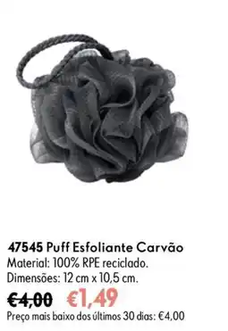 Oriflame Puff esfoliante carvão promoção