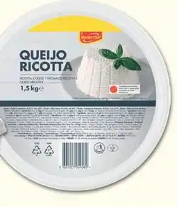 Recheio Masterchef - queijo ricotta promoção