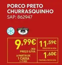 Recheio A+ - porco preto churrasquinho promoção
