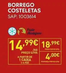 Recheio A+ - borrego costeletas promoção