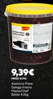 Recheio Masterchef - azeitona preta galega intiria promoção