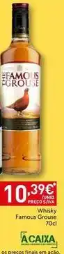 Recheio Whisky famous grouse promoção