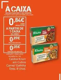 Recheio A+ - caldos knorr en cubos carne/gallinha promoção