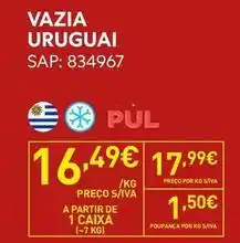 Recheio A+ - vazia uruguai promoção