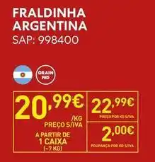 Recheio A+ - fraldinha argentina promoção