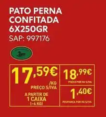 Recheio Pato - perna confitada promoção