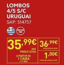 Recheio A+ - lombos 4/5 s/c promoção