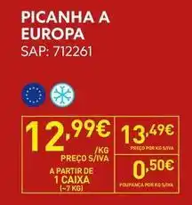Recheio A+ - picanha a europa promoção