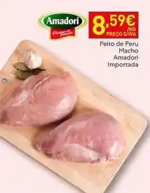 Recheio Amadori - peito de peru macho promoção