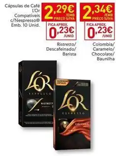 Recheio L'or - cápsulas de café promoção
