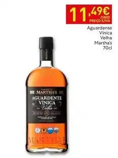Recheio Martha's - aguardente vinica promoção