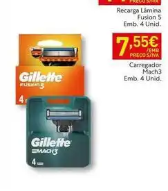 Recheio Gillette - recarga lamina fusion 5 promoção