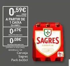 Recheio Sagres - cerveja promoção