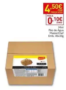 Recheio Masterchef - mini pao de agua promoção