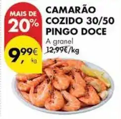 Pingo Doce Pingo doce - camarão cozido 30/50 promoção