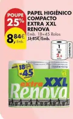 Pingo Doce Renova - papel higiénico compacto extra xxl promoção