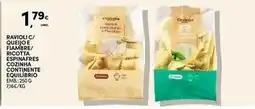 Continente Bom dia Seleção du chef - ravioli c/ queijo e fiambre/ espinafres conina conjunto emilia promoção