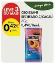 Pingo Doce Croissant recheado c/ cacau promoção