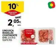 Continente Bom dia Continente - linguiça rodelas promoção