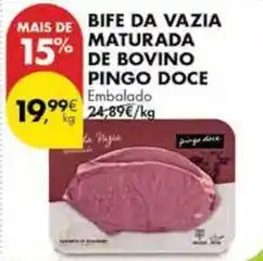 Pingo Doce Pingo doce - bife da vazia maturada de bovino promoção